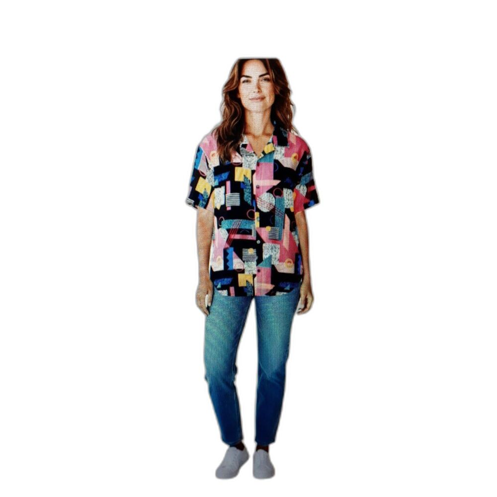 Oh Snap  90’s Shirt Women’s Size XL  Multicolor  Vintage #246